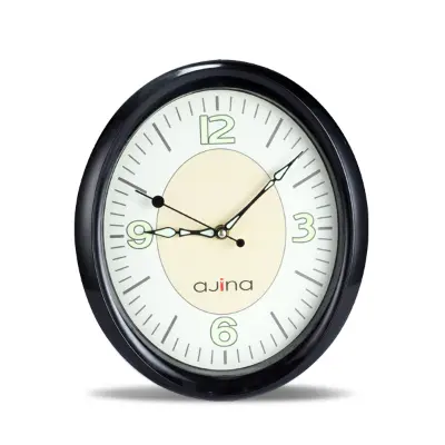 Buy Mason Wall Clock Oval Black Online at Best Price