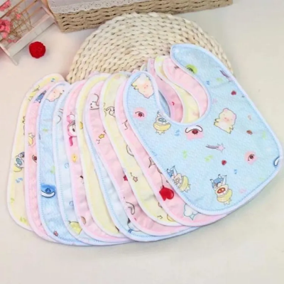 Buy 3 Pcs Combo Fashionable Cotton Bibs For Baby (Pink,Blue,Yellow) at Best Price In Bangladesh
