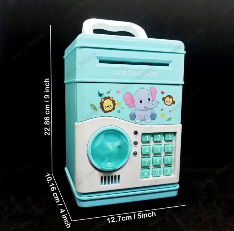 Buy Portable ATM Automatic Door Money Deposit Box, BANK Toy For Kids With Light & Music at Best Price In Bangladesh