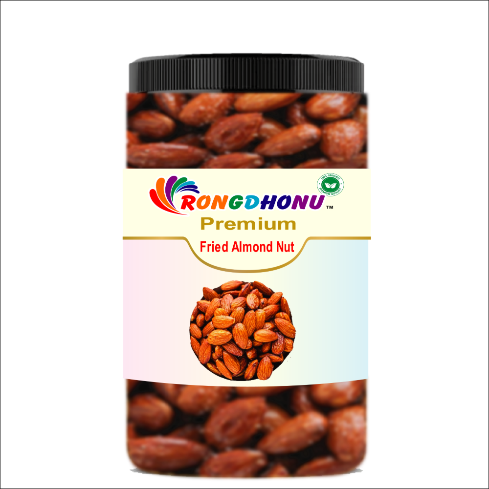 Buy Rongdhonu Premium Fried Almond Nut, Vaja Kath Badam (ভাজা কাঠ বাদাম) -250gm Online at Best Price in Bangladesh