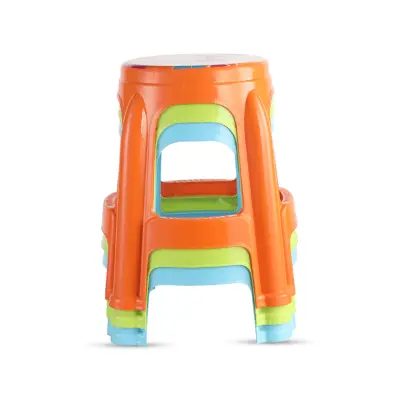 Buy Round Stool High 4 Color (Printed) Assorted Online in Bangladesh at Best Prices