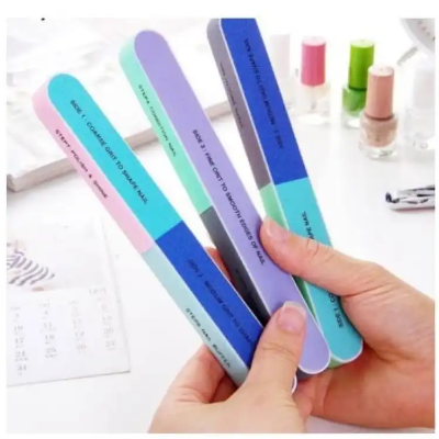 Buy Nail Shiner Nail Polish Clean Brighting Finger Nail files Creative Printing Nail File Sanding Sand Six-sided Polishing File Nail Tool at Best Price In Bangladesh