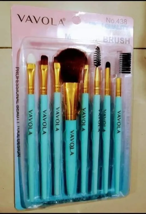 Buy Make up Brushes Foundation Brush Cosmetic Set Kit Tools Eye Shadow Blush Makeup Brush - 8Pcs  at Best Price In Bangladesh