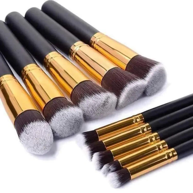 Buy Kabuki 10 Pieces Brush Set - Black at Best Price In Bangladesh