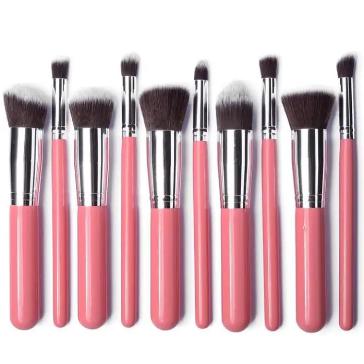 Buy Kabuki 10 Pieces Brush Set - Pink - Makeup Combo Set - Makeup Combo Set - Makeup Combo Set at Best Price In Bangladesh