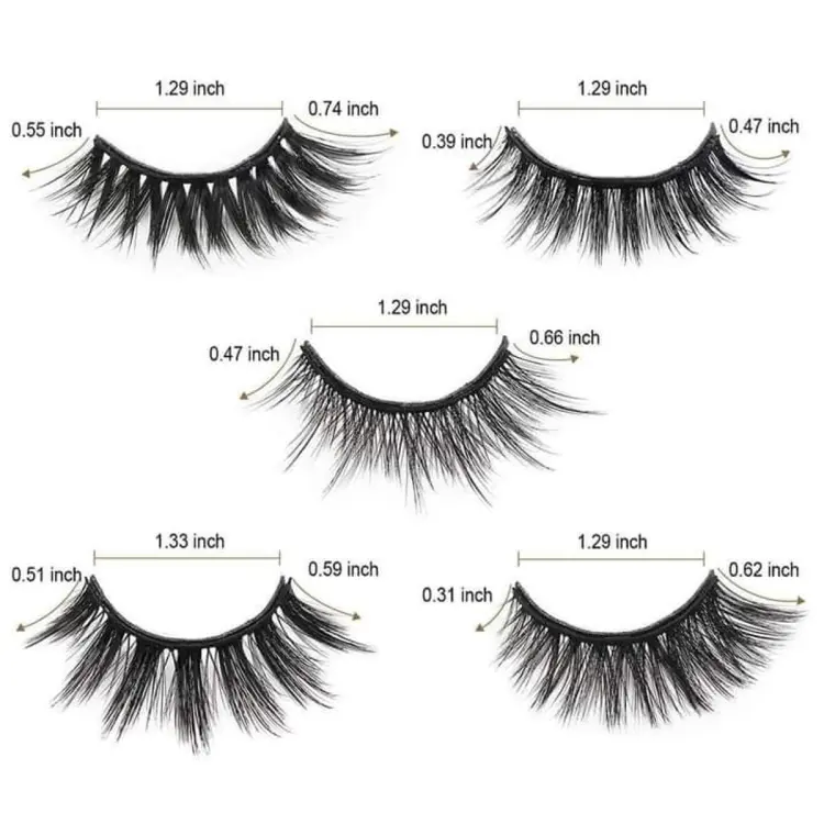 Buy Magnetic Eyeliner Eyelash Suit 5 Pair False Eyelash at Best Price In Bangladesh