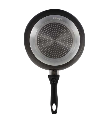 Buy TPR NS Glamour Fry Pan with Lid (Ash) -30 CM Online