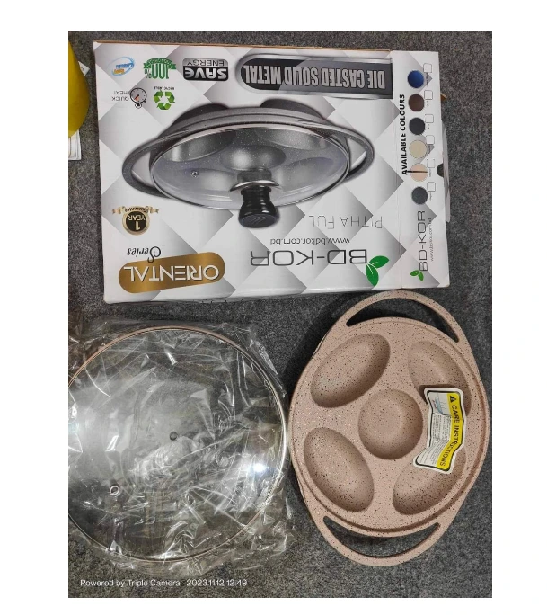 Buy Non Stick Pitha Pan Exclusive Pitha with Glass Lid at Best Price In Bangladesh