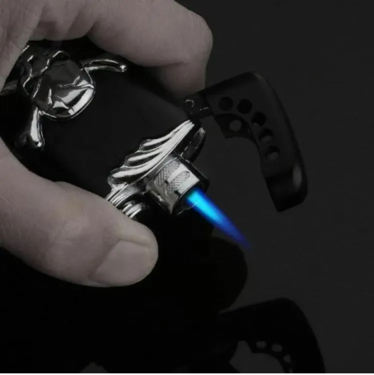 Picture of Skull Bones Windproof Gas Lighter Butane Torch