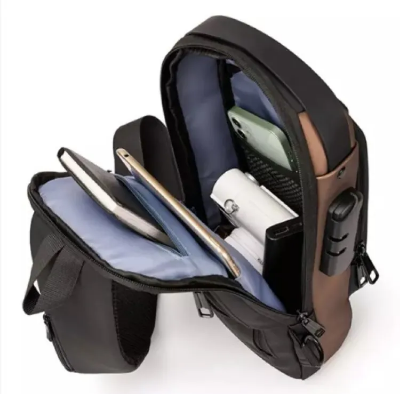Picture of Shoulder Bags For Men Waterproof Usb Charging Man Crossbody Bags Anti-Theft Sports Travel Messenger Bags Fashion Men Chest Bags - Cross Body Bag