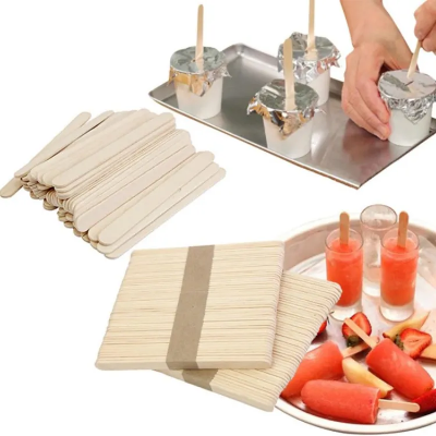 Picture of Deliciously Fun Popsicle Ice Cream Stick Set - 50 Pcs for Summer Treats and Refreshing Snacks - for DIY