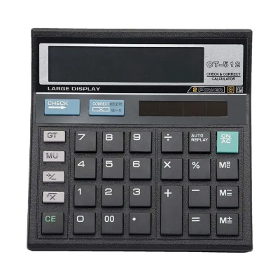 Picture of CT-512 Large Display Calculator - Black - calculator 