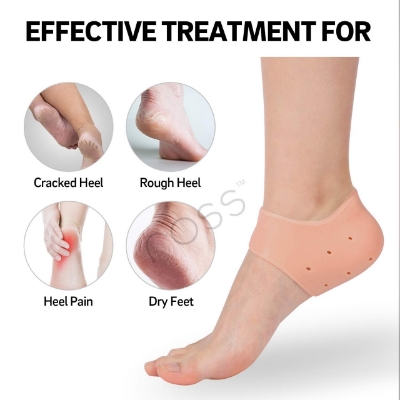 Picture of Silicone Gel Heel Foot Protector,Plantar Fasciitis Foot Arch Support Ankle Pain Relief Socks-2 PCS(1 PAIRS)