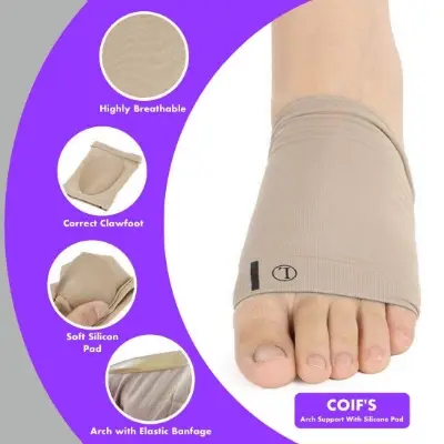 Picture of 1Pair Arches Footful Orthotic Arch Support Foot Brace Flat Feet Relieve Pain Comfortable Shoes Orthotic Insoles Shoe Accessories