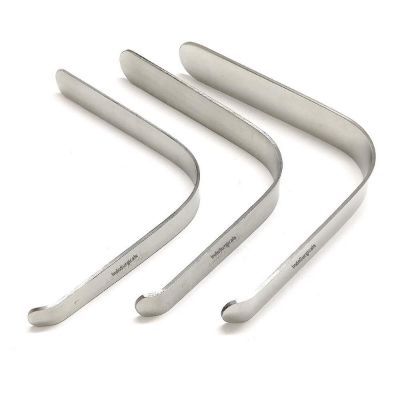 Picture of Stainless Steel L-Shape Tongue Depressor (Set of 3 Pieces) - NF Surgical