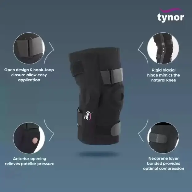 Picture of Tynor Knee Wrap Hinged (Neo) J-15 Compression, Support, Pain Relief