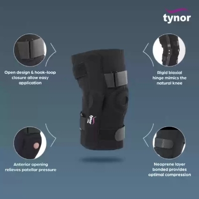 Picture of Tynor Knee Wrap Hinged (Neo) J-15 Compression, Support, Pain Relief