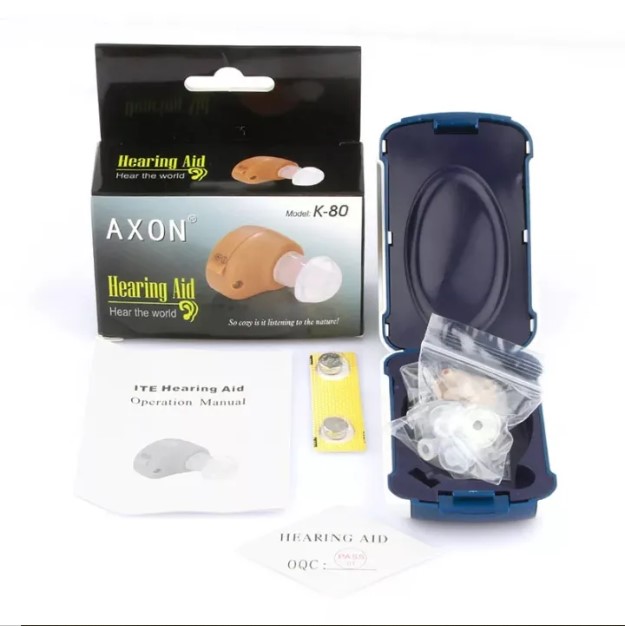 Picture of Portable Mini Hearing Aid Sound Amplifier For Deaf Elderly Battery Invisible Small Ear Hearing Aids Ear Care Tool