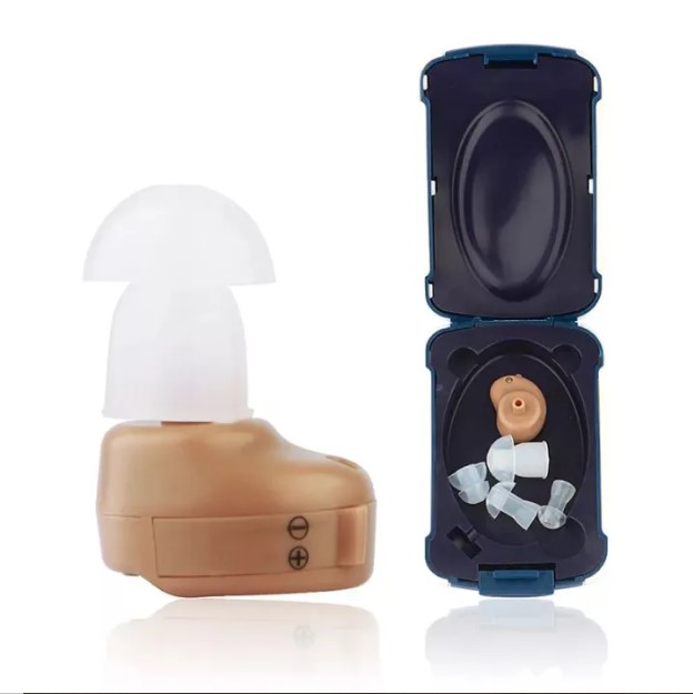 Picture of Portable Mini Hearing Aid Sound Amplifier For Deaf Elderly Battery Invisible Small Ear Hearing Aids Ear Care Tool