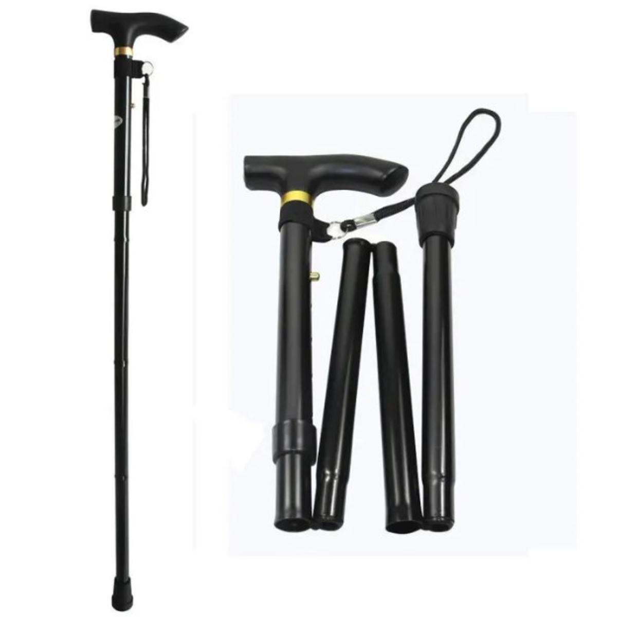 Picture of ভাঁজ করা বেতের ট্র্যাকিং পোল অ্যান্টি-স্লিপ ক্যান প্রবীণদের হাঁটার স্টিক - stick