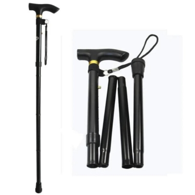Picture of ভাঁজ করা বেতের ট্র্যাকিং পোল অ্যান্টি-স্লিপ ক্যান প্রবীণদের হাঁটার স্টিক - stick