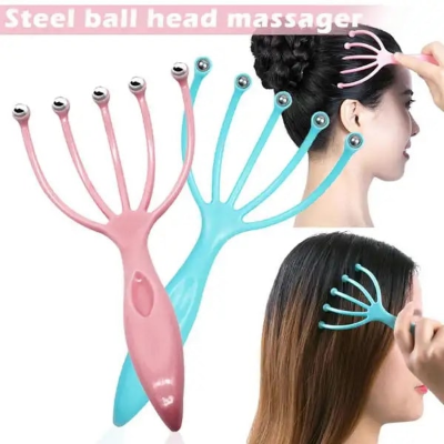 Buy Sileni Manual 5 Scalp Hand Massager, Stress Relax, Spa, Therapy Dealing, Relaxation & Stress Reduction Suitable for Home, Office and Travel, With 2 Hook Free (5-Claw Ball Massager) at Best Price In Bangladesh