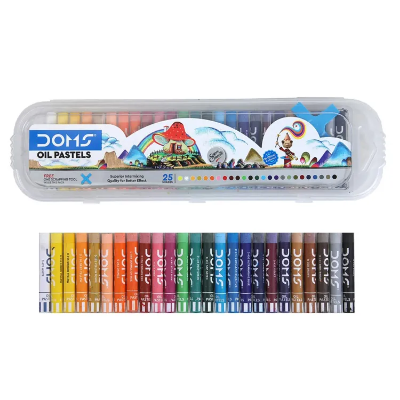 Picture of Doms Non-Toxic 9mm Oil Pastel Set in Plastic Case (25 Assorted Shades)