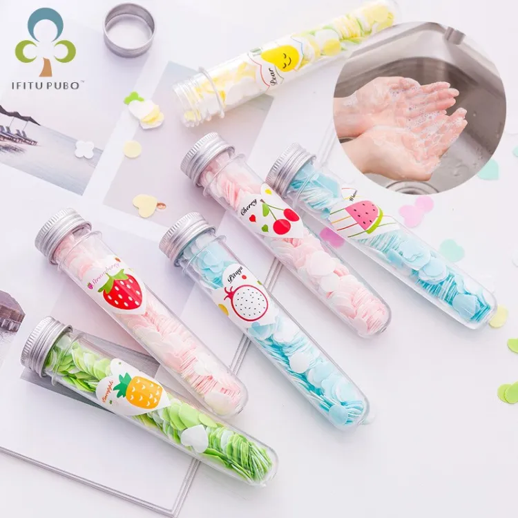 Picture of Hand Paper Soap For Travelling, Disposable Hand Washing Cleaning Paper Soap Foaming Paper Soap