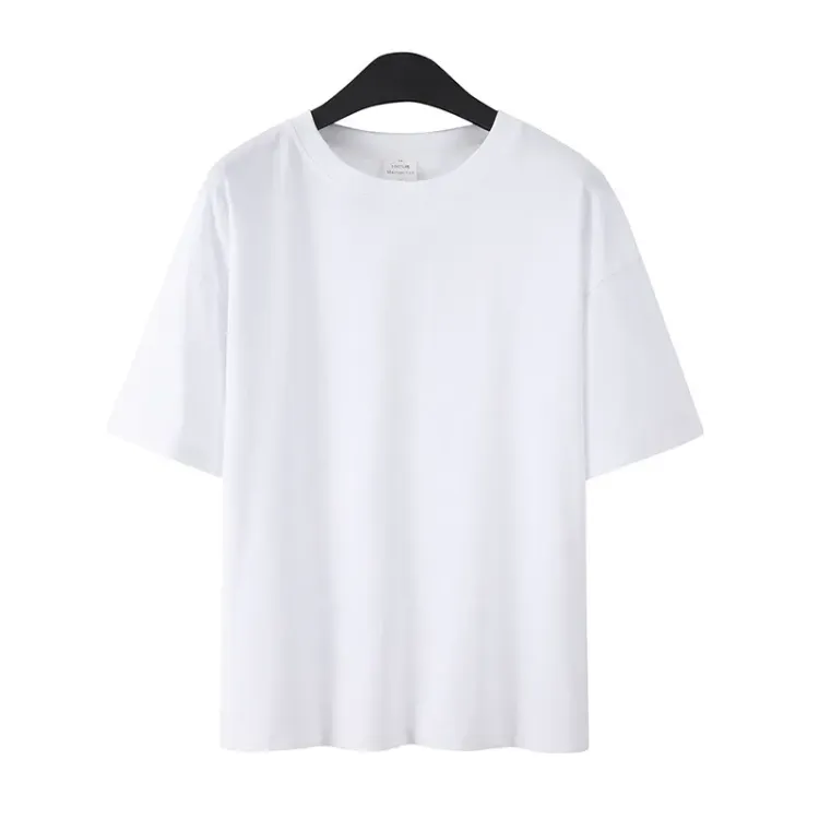 Buy Fine Tex Premium Quality White Color Drop Shoulder T-Shirt For Men Online at Best Price in Bangladesh