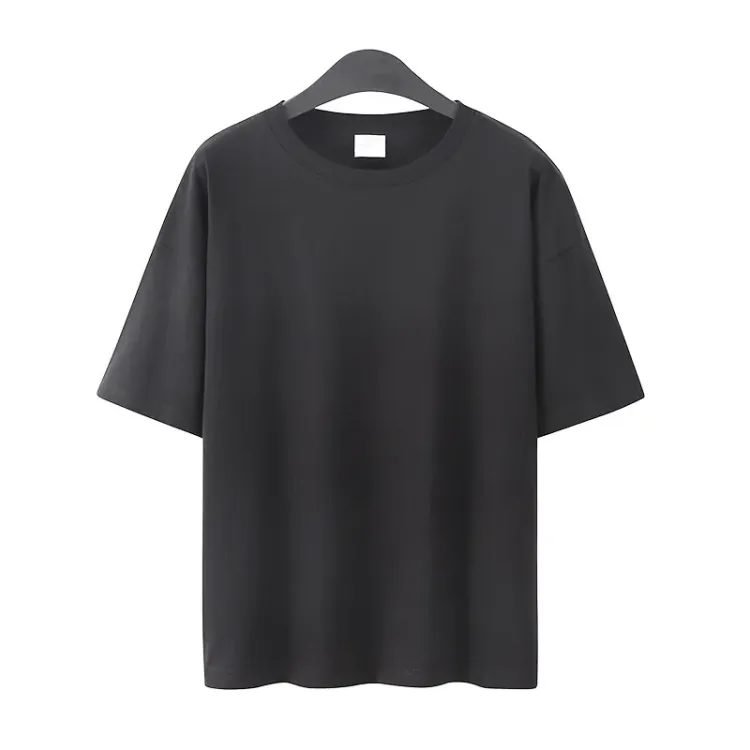 Buy Fine Tex Premium Quality Black Color Drop Shoulder T-Shirt For Men Online at Best Price in Bangladesh