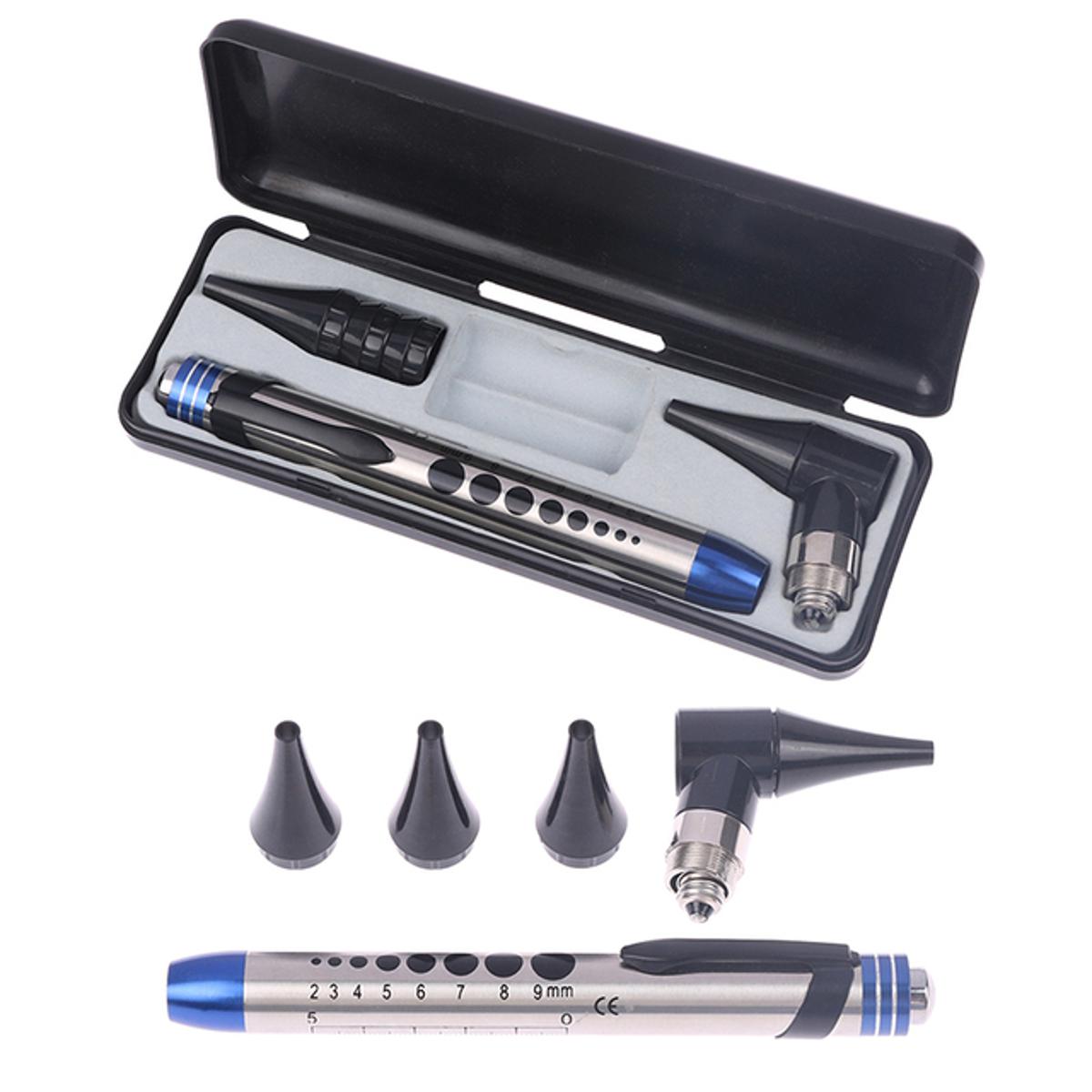 Picture of Diagnostic Otoscope Penlight Ear Cleaner Earpicks Flashlight / Magnifying Glass Len / 4 Glimpse LED Lamp Health Ear Care Tool