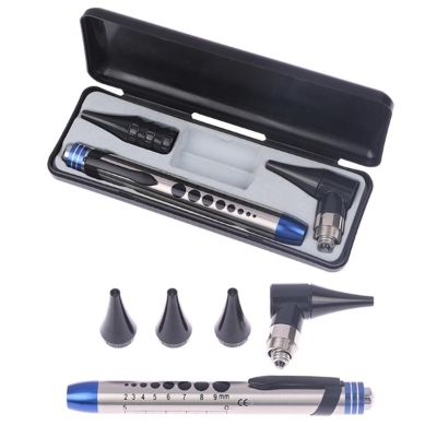 Picture of Diagnostic Otoscope Penlight Ear Cleaner Earpicks Flashlight / Magnifying Glass Len / 4 Glimpse LED Lamp Health Ear Care Tool