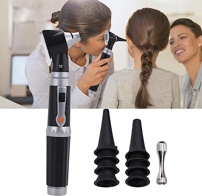 Picture of (Ear Nose &Throat) Medical Diagnostic Otoscope Ear Examination Kit with LED Lamp