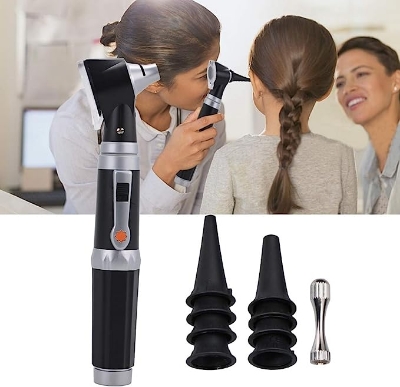 Picture of (Ear Nose &Throat) Medical Diagnostic Otoscope Ear Examination Kit with LED Lamp