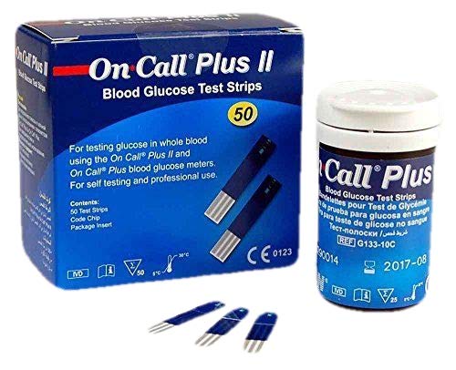 Picture of ON CALL PIUS Blood Glucose Test Strips 50 Pcs