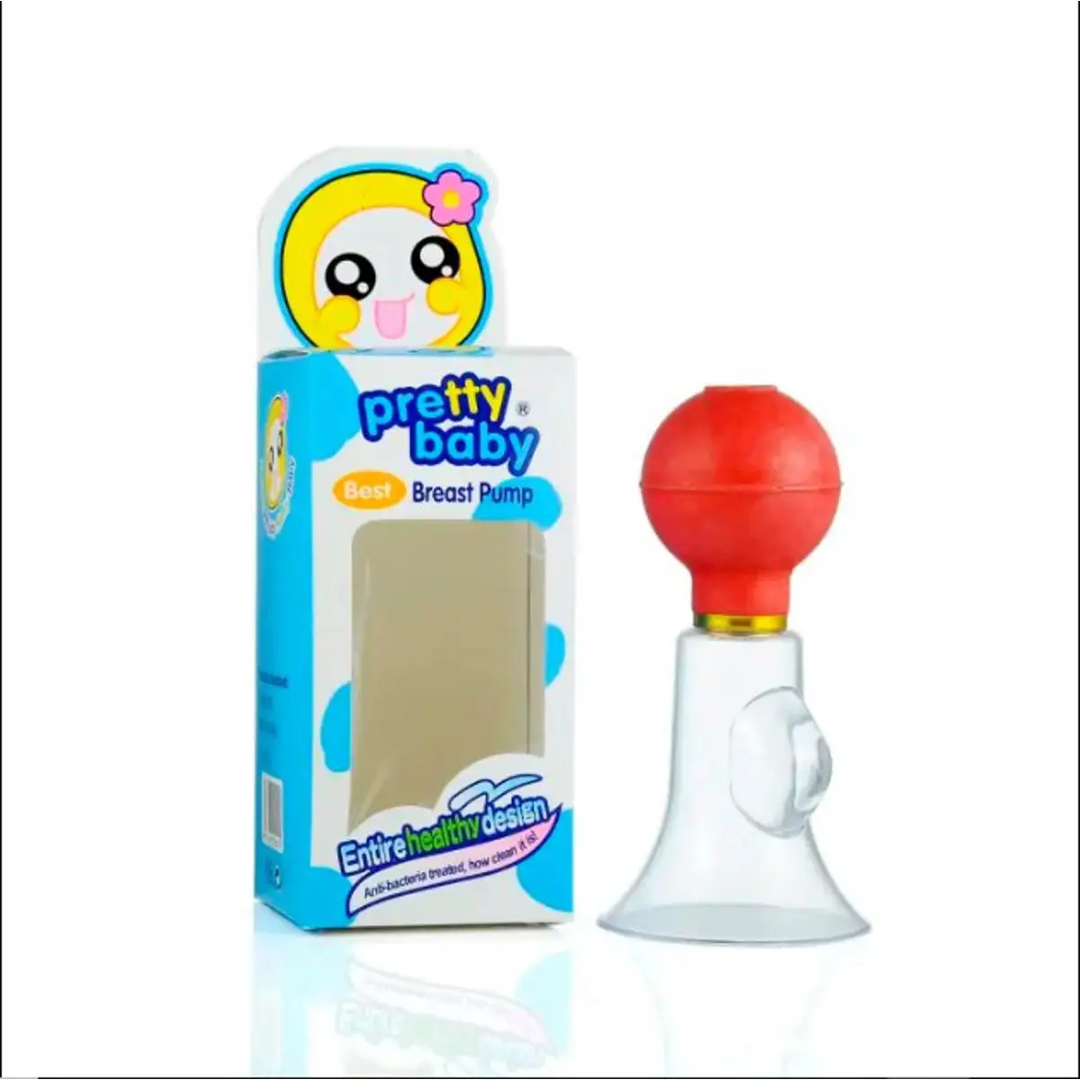 Picture of Pretty Baby Manual Brest Pump Breastfeeding Baby Milk Suction 1 set