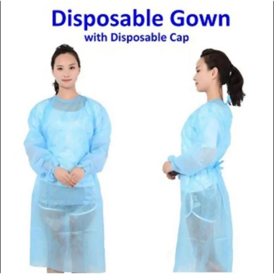 Picture of Disposable Surgical Gown with Cap (DIY Craft Apron)