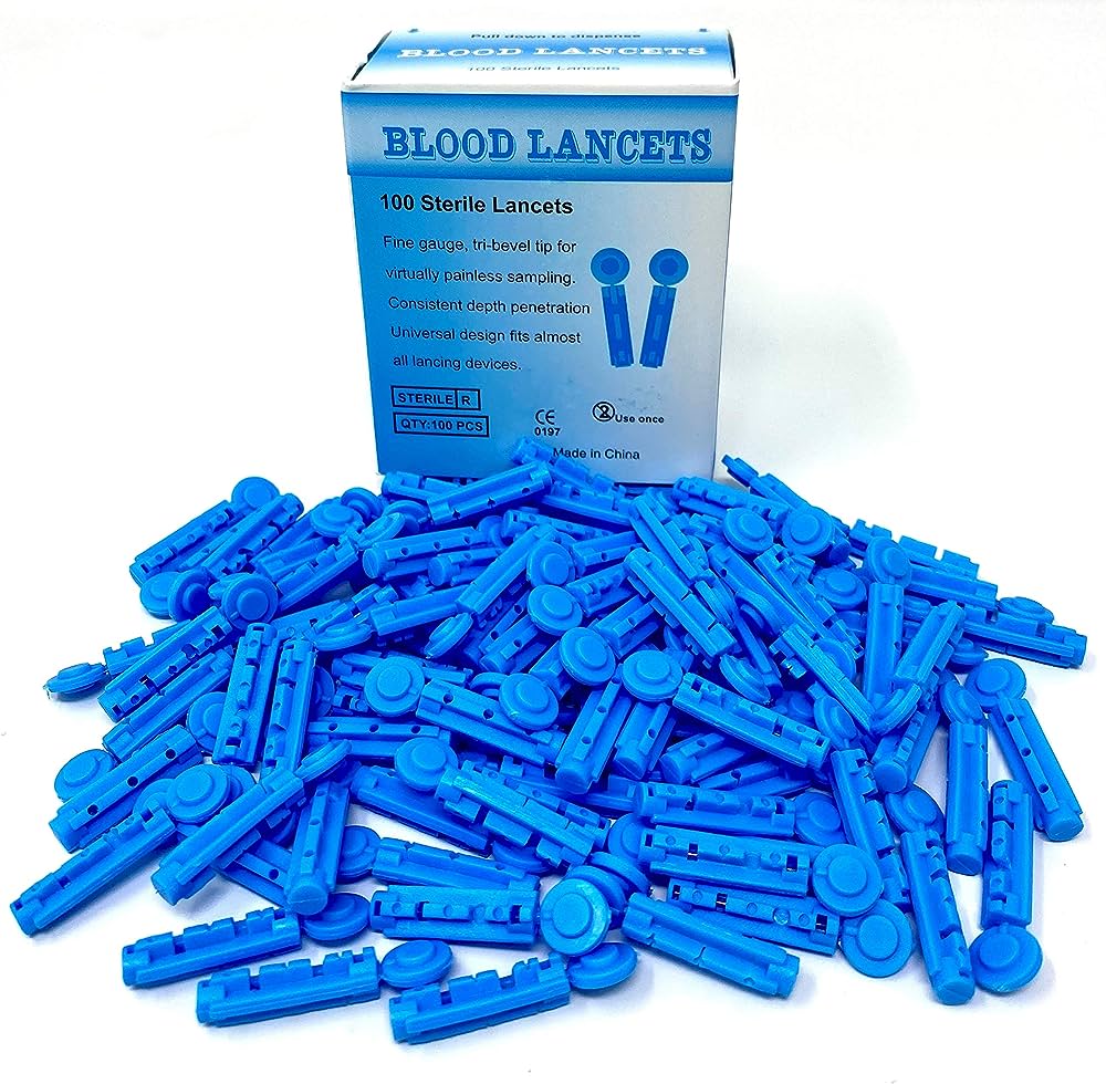Picture of Blood lancets for glucose Meter 100 piss