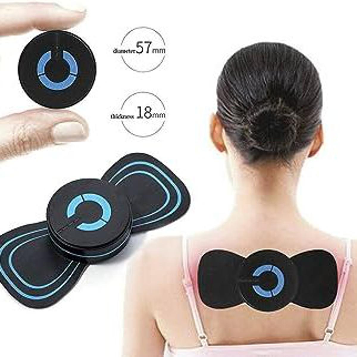 Picture of EMS Electric Pulse Neck Massager Cervical Massage Patch Back Sticker Muscle Stimulator Portable Relief Pain Relax Massageador