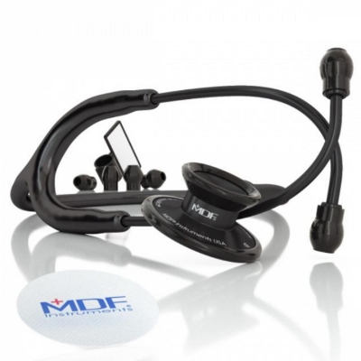 Picture of MDF Acoustica Lightweight Dual Head Stethoscope - All Black Edition, MDF747XP-all black