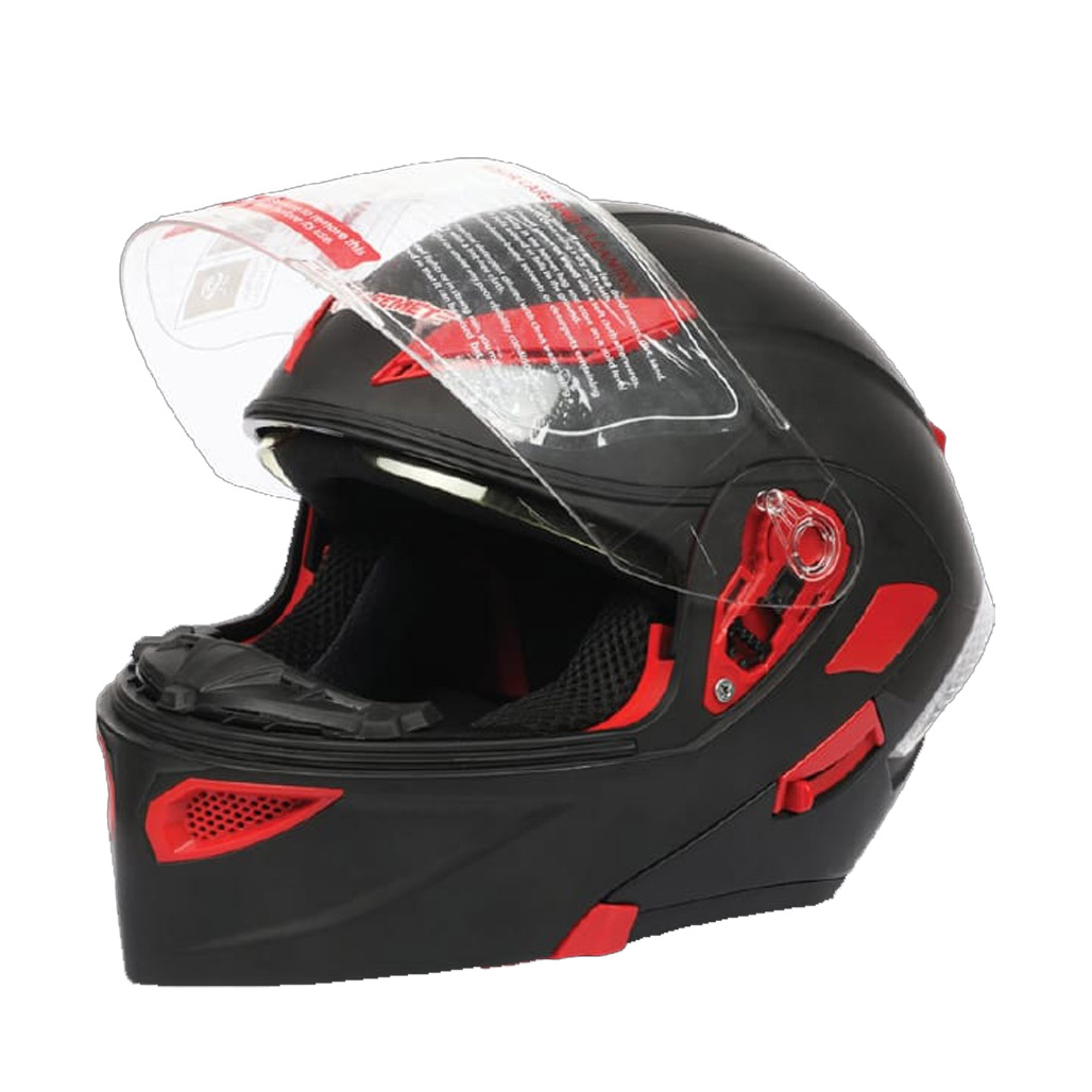Buy Safemet Full Face Helmet (M) - Matt Black & Red at Best Price In Bangladesh
