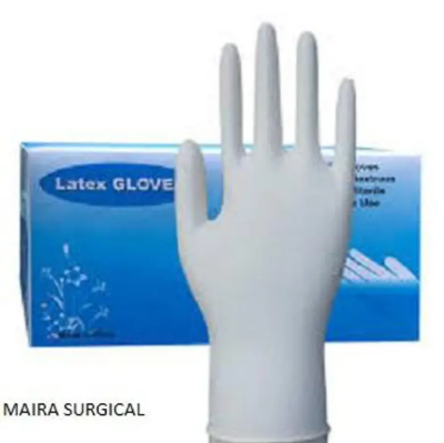 Picture of Latex Rubber Gloves Disposable 100PCS Portable Universal Medical Examination Hygiene Latex Gloves Rubber Gloves - NF Surgical