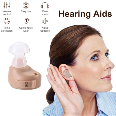 Picture of New Mini Invisible Hearing Aids Portable Small Mini In The Ear Invisible Sound Amplifier Adjustable Tone Digital Aids Care