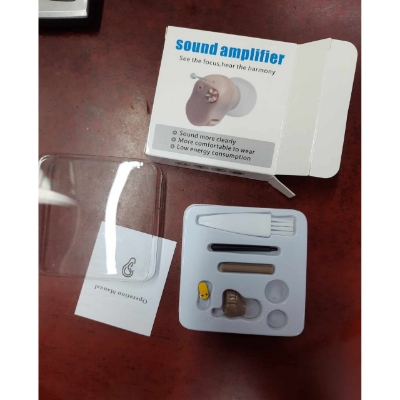 Picture of New Mini Invisible Hearing Aids Portable Small Mini In The Ear Invisible Sound Amplifier Adjustable Tone Digital Aids Care