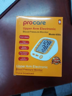 Picture of ProCare 650S Upper Arm Digital Blood Pressure Monitor Bp Machine with Voice Broadcast