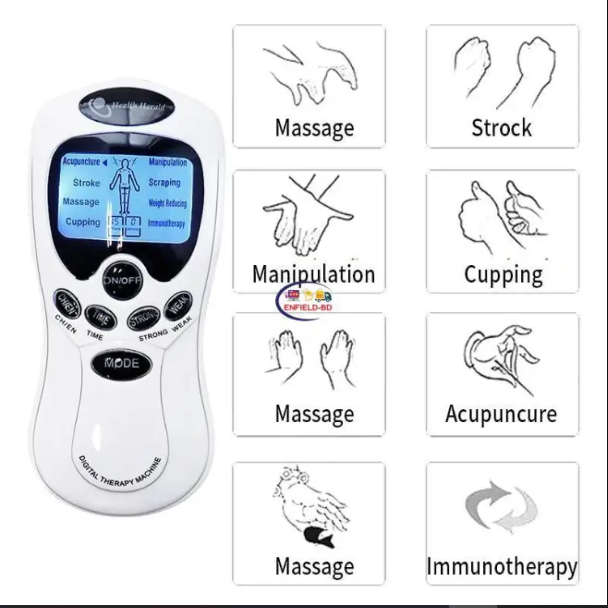 Picture of 8 Models Electric herald Tens Muscle Stimulatar Ems Acupuncture Body Massage Digital Therapy Machine Electrostimulator