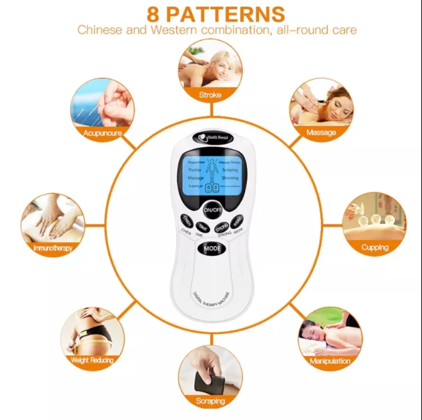 Picture of 8 Models Electric herald Tens Muscle Stimulatar Ems Acupuncture Body Massage Digital Therapy Machine Electrostimulator