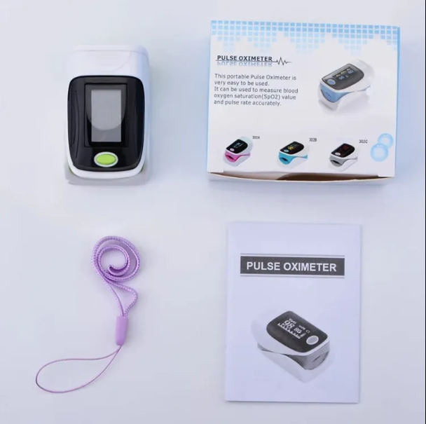 Picture of Oximeter Finger Clip Oximeter Finger Pulse Monitor Oxy Saturation Monitor Heart Rate Meter