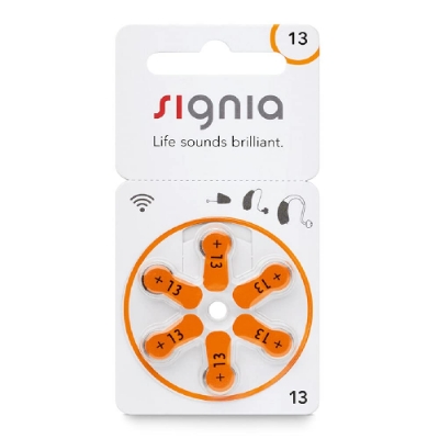 Picture of Siga Hearing Aid Battery Size 13, Pack of 6 Batteries