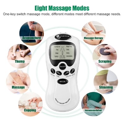 Picture of Digital Therapy Machine 4 Pad Lightin 2 Port 2Port 4 Pad Cable Health Herald Body Massager & Slimming Machine - NF Surgical